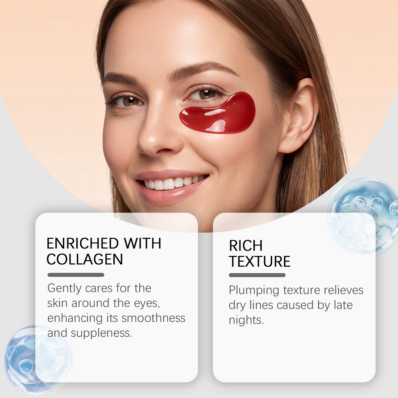 Eye Mask Daily Care Massage Hydrate Soften Mild Moisturize Skin Around Orbital Area