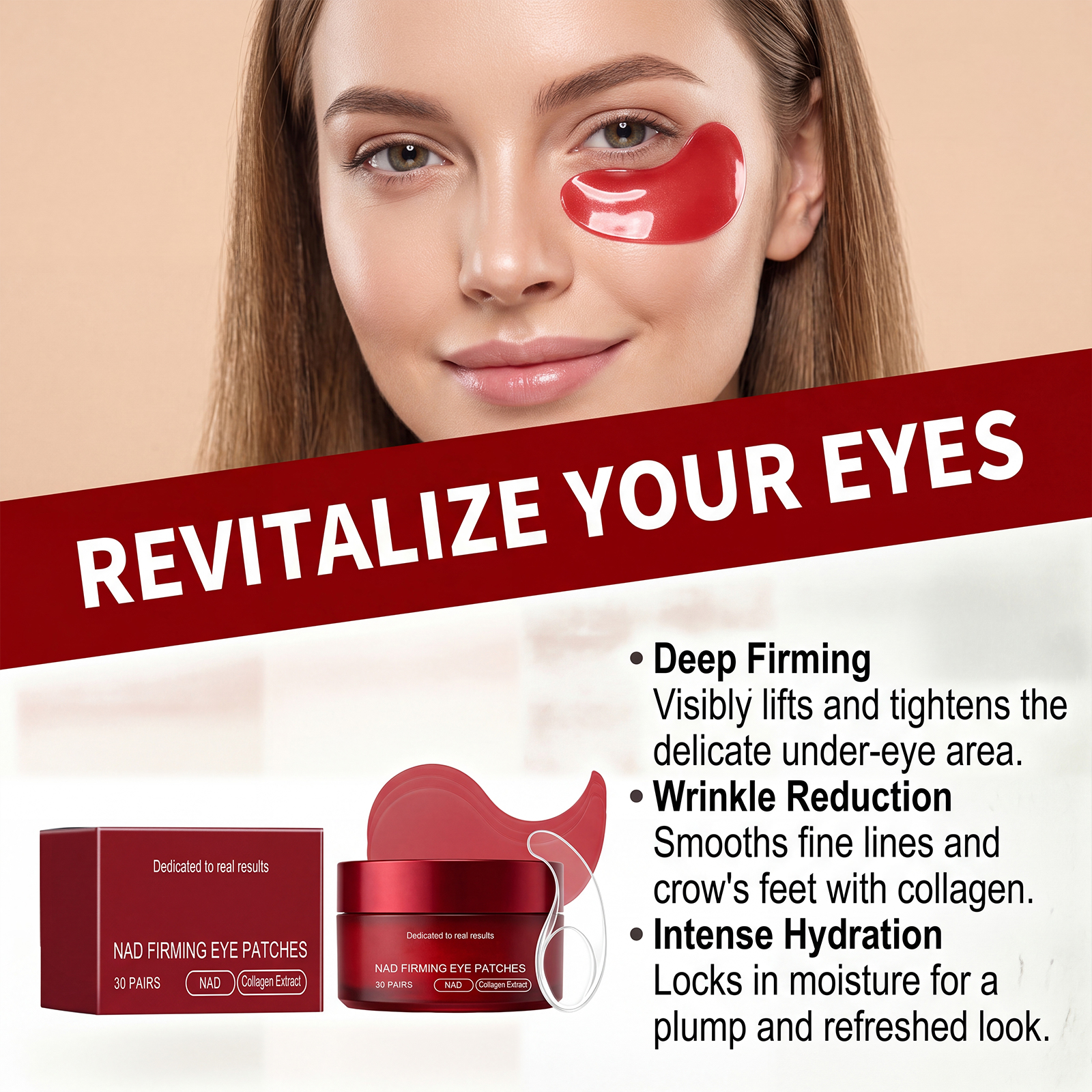 Eye Mask Daily Care Massage Hydrate Soften Mild Moisturize Skin Around Orbital Area
