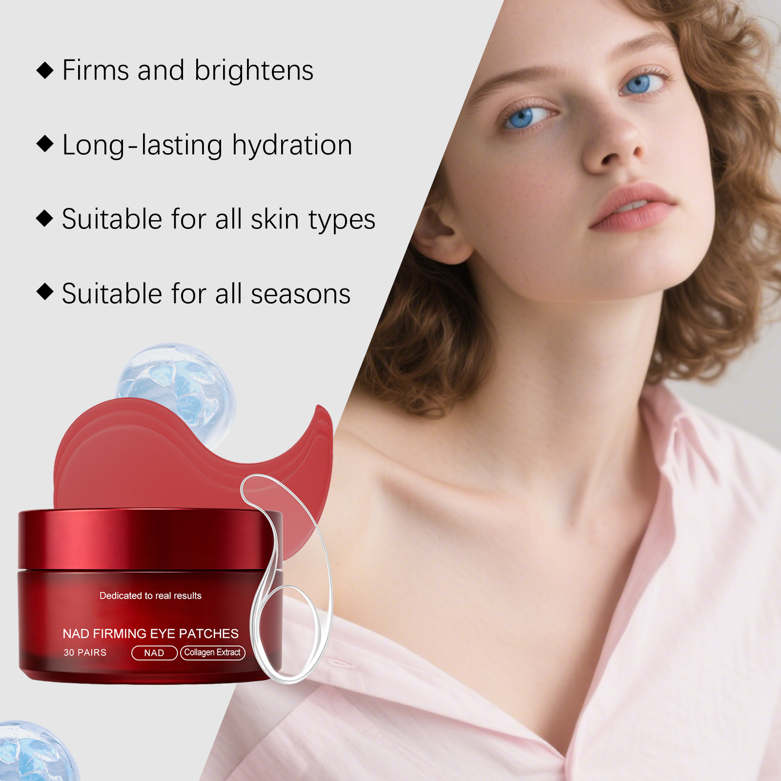 Eye Mask Daily Care Massage Hydrate Soften Mild Moisturize Skin Around Orbital Area