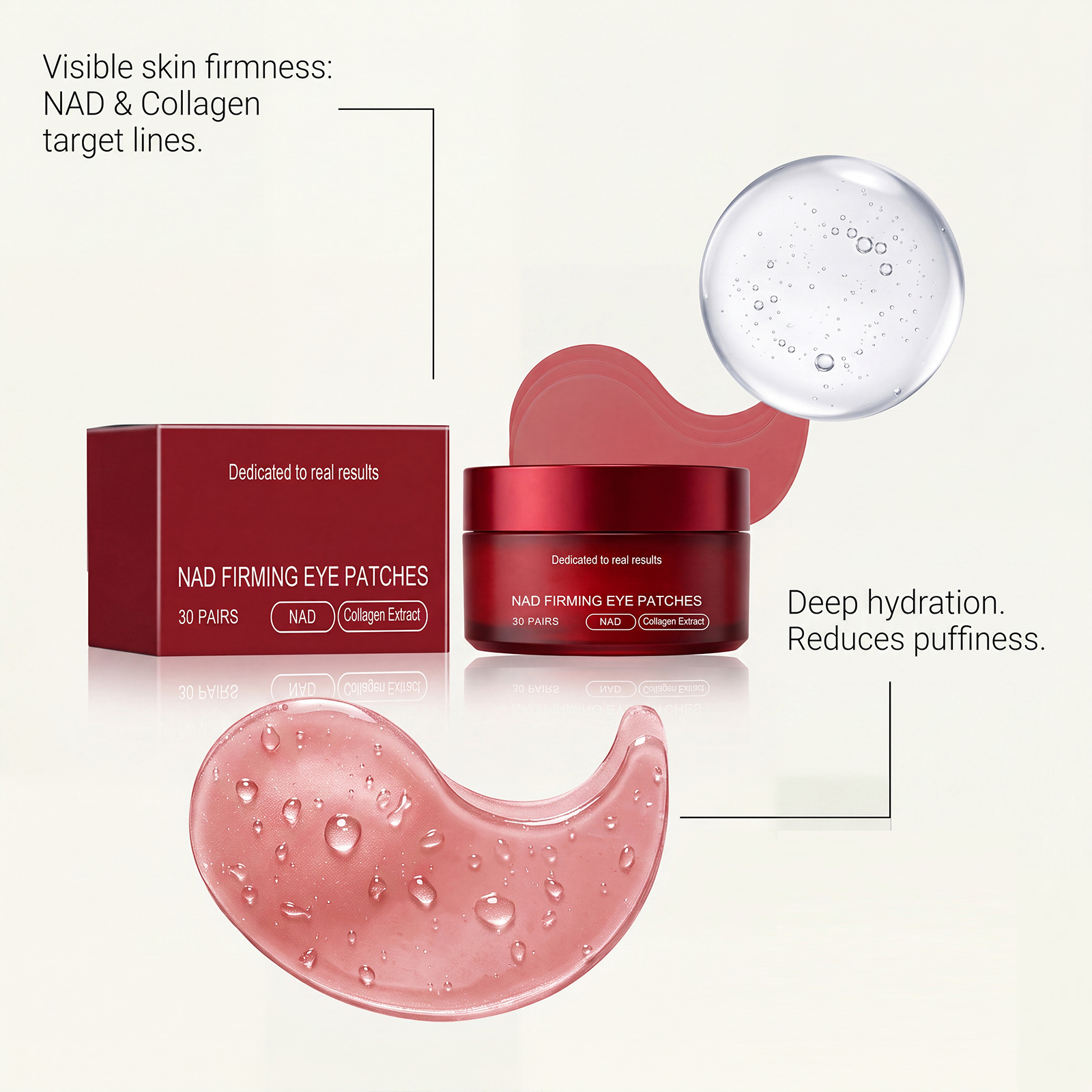 Eye Mask Daily Care Massage Hydrate Soften Mild Moisturize Skin Around Orbital Area