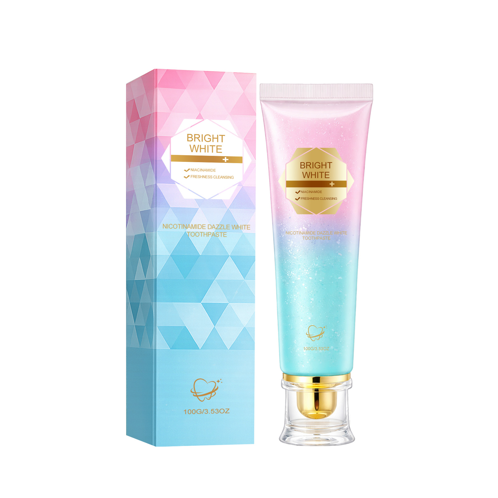 Brightening Toothpaste Mild Cleansing Whitening Smile Clean Tooth Surface Fresh Oral Care Refreshing Translucent Interdental Shine