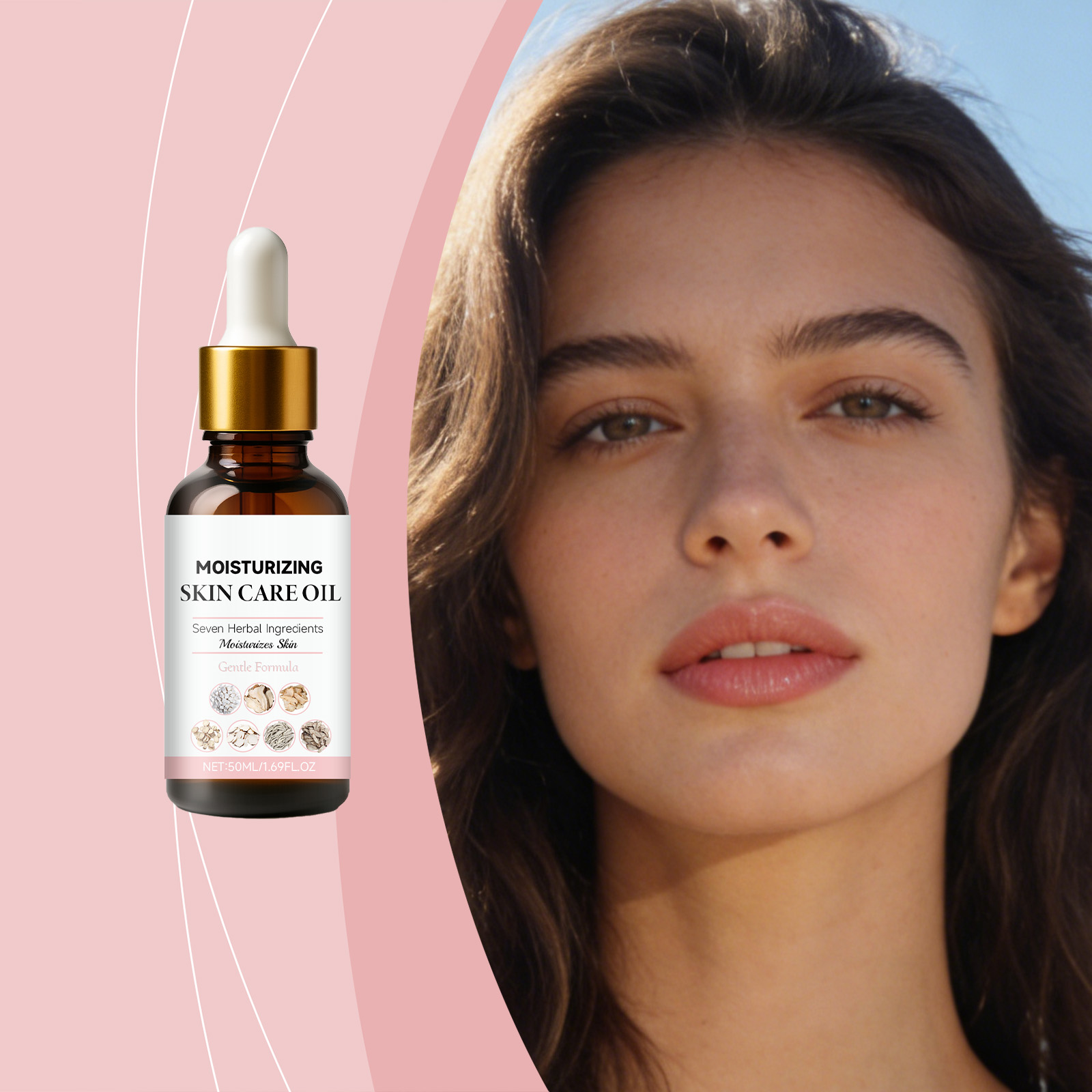 Facial Moisturizing Essential Oil Mild Care Hydrating Smooth Comfortable Delicate Nourishing Skin Complexion