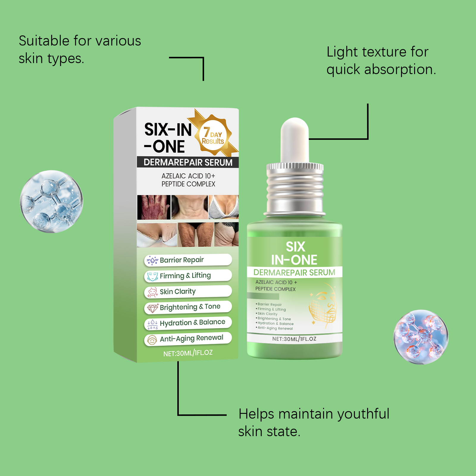 Skin Care Essence Liquid Multi Effect Nourish Body Skin Moisturize Hydrate Elastic Rejuvenate Daily Care