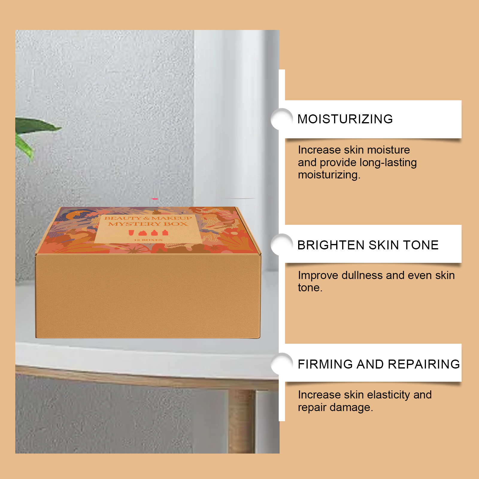Beauty Skincare Surprise Box Daily Nourishing Refreshing Moisturizing Facial Care Package
