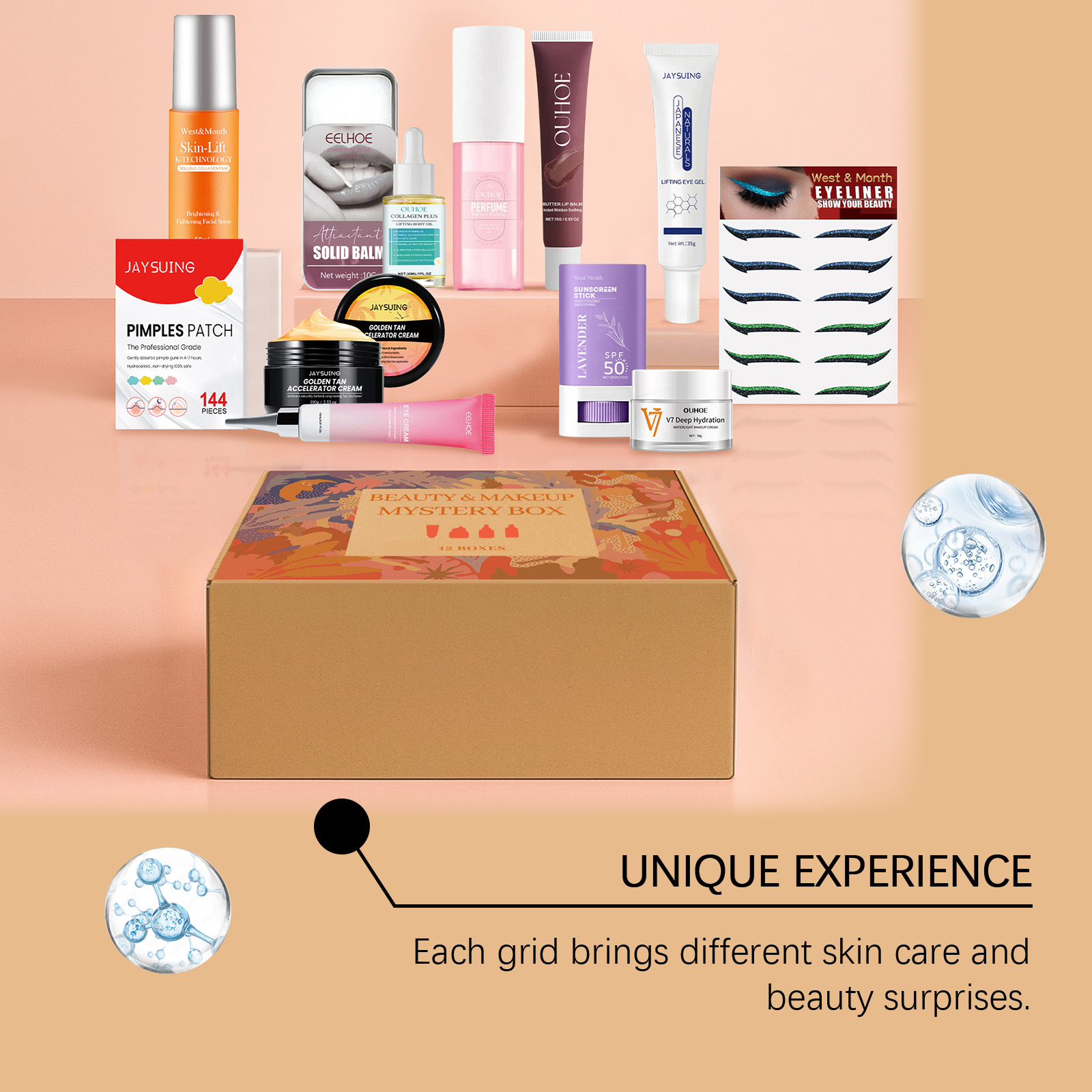 Beauty Skincare Surprise Box Daily Nourishing Refreshing Moisturizing Facial Care Package
