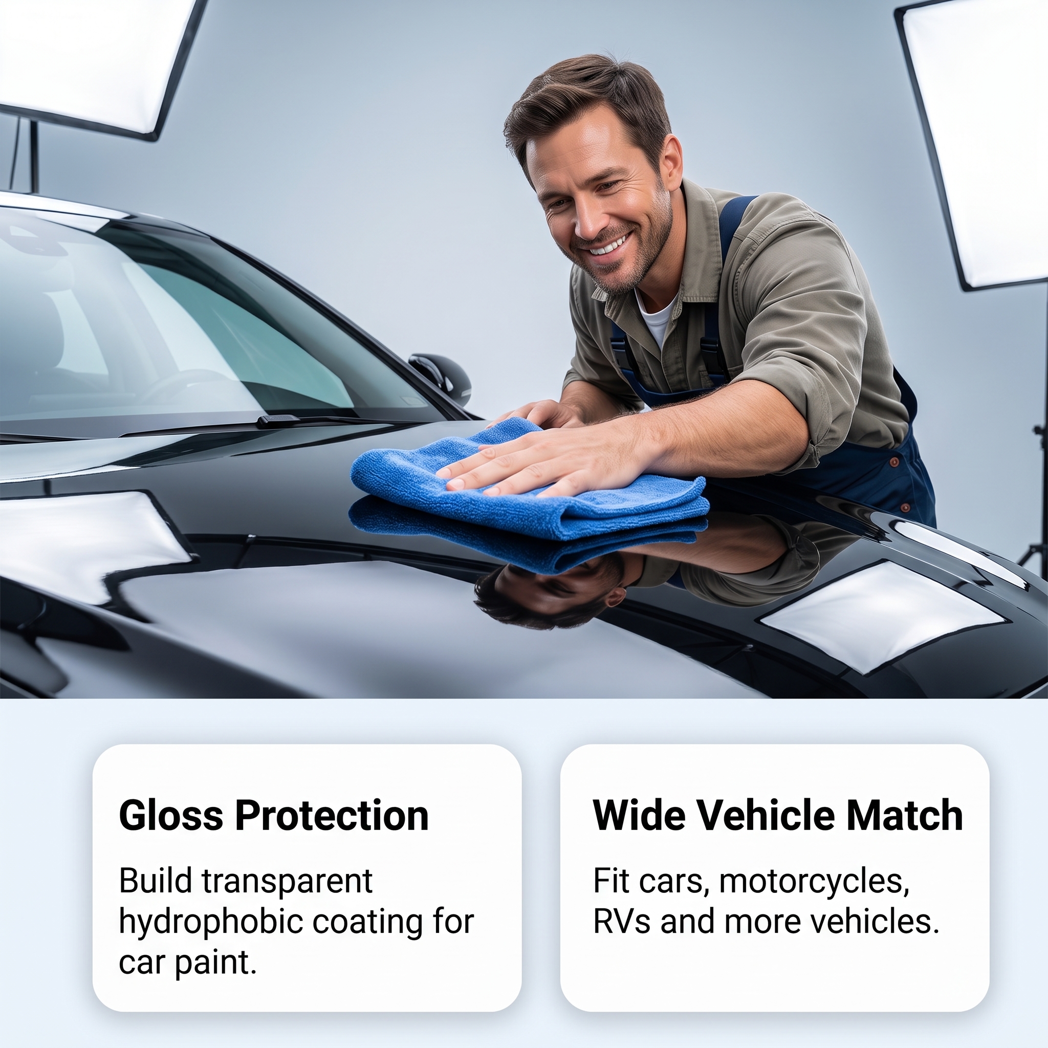 Auto Coating Protection Kit Vehicle Body Cleaning Coating Polishing Brightening Protection Coating Decontamination Maintenance