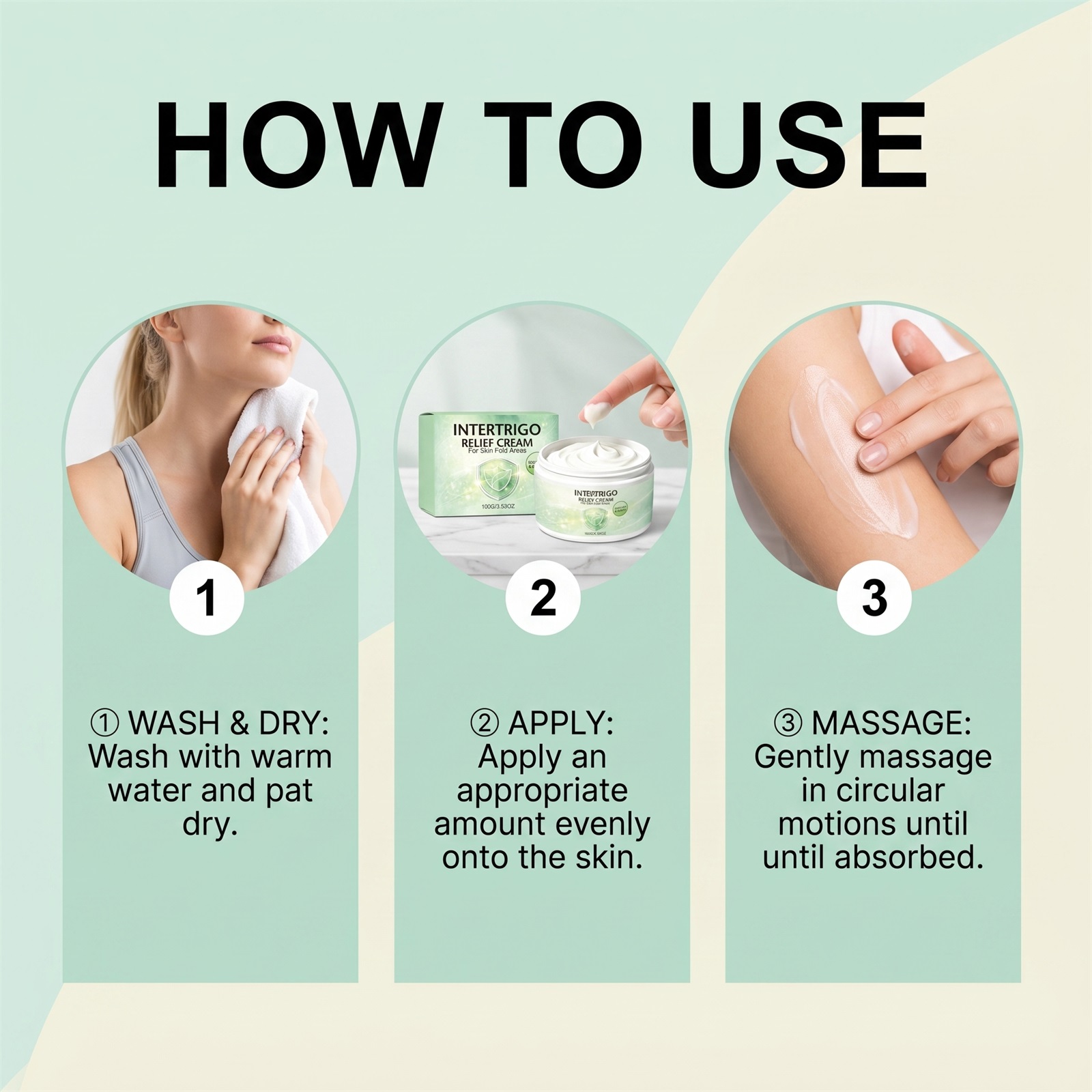 Moisturizing Skin Care Cream Mild Formula Refreshing Non Greasy Protect Dry Friction Discomfort Skin