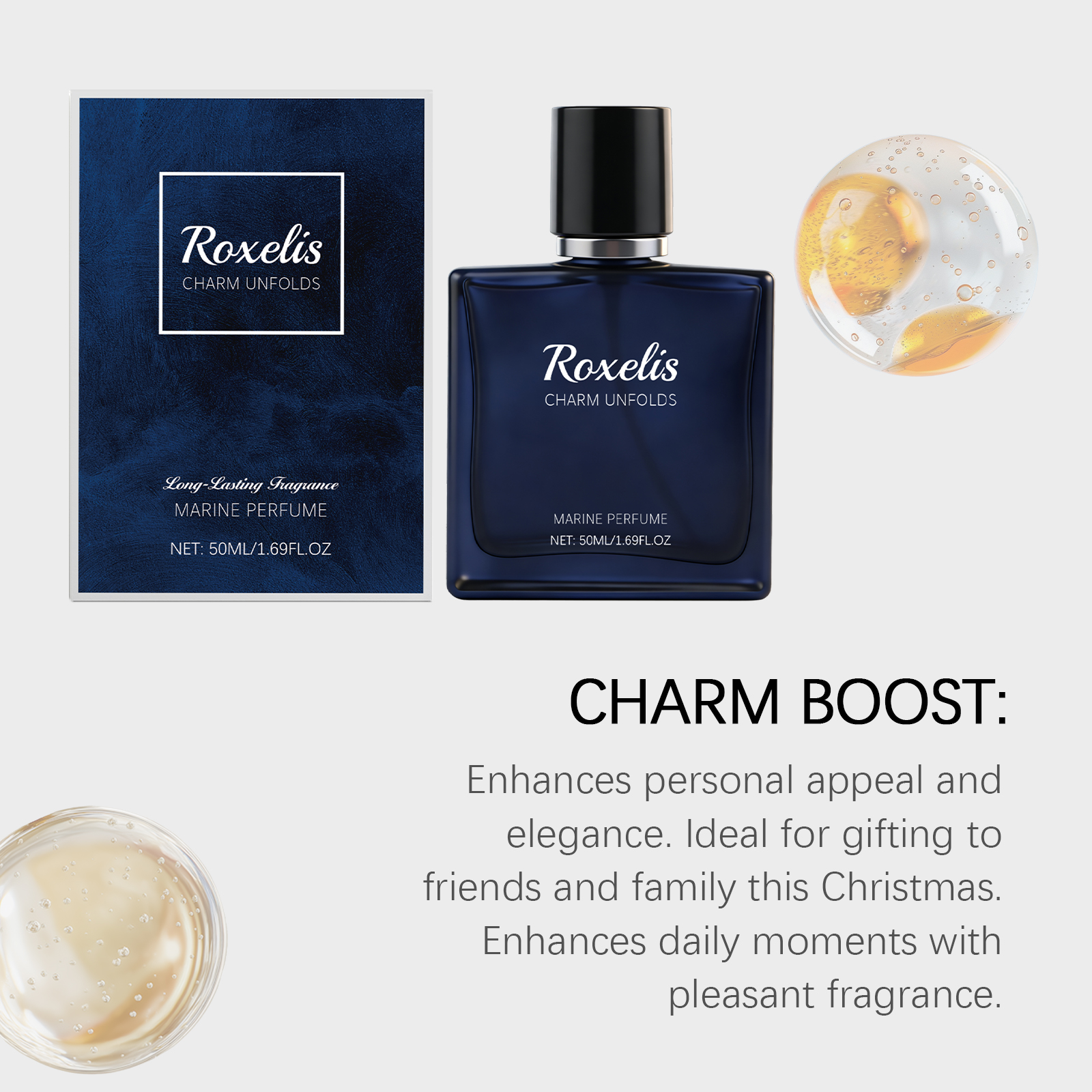 Ocean Moist Eau De Toilette Natural Long Lasting Fresh Elegant Layer Portable Daily Mild Commute Fragrance
