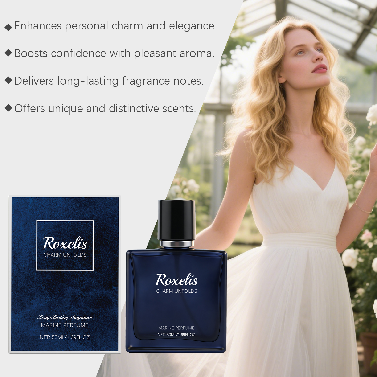 Ocean Moist Eau De Toilette Natural Long Lasting Fresh Elegant Layer Portable Daily Mild Commute Fragrance