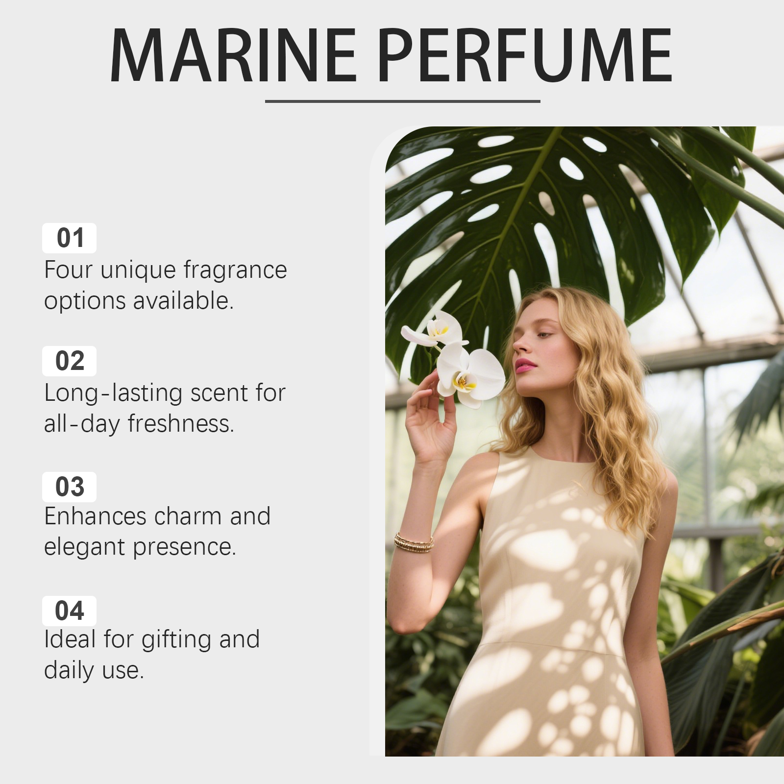 Ocean Moist Eau De Toilette Natural Long Lasting Fresh Elegant Layer Portable Daily Mild Commute Fragrance