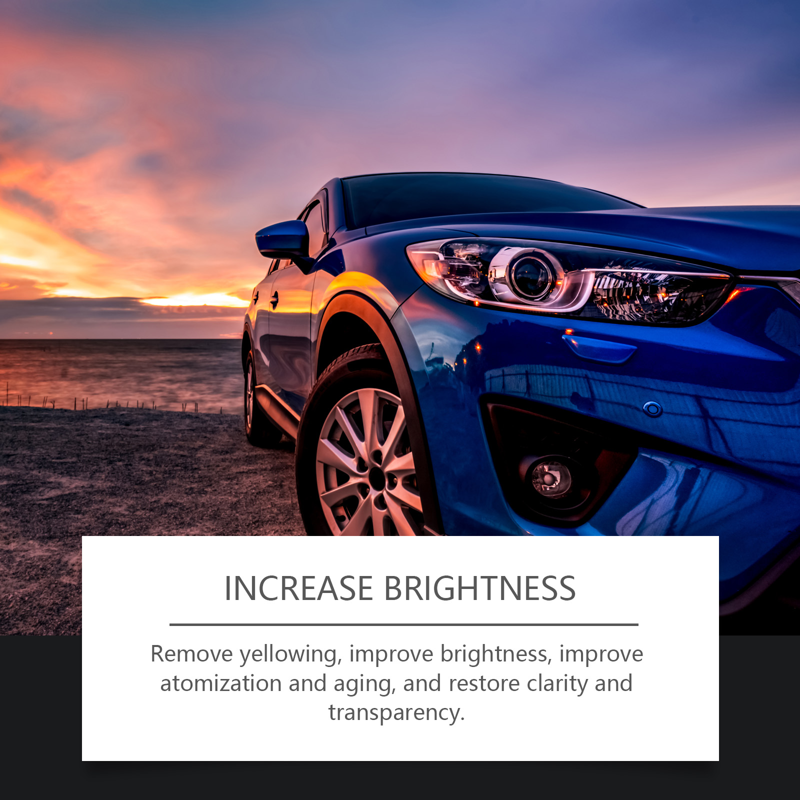 Headlight Restoration Kit Surface Yellowing Fogging Scratch Maintenance Clean Care Set