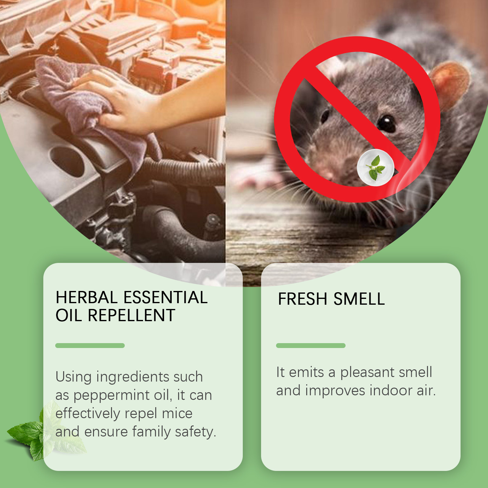 Mouse Repellent Pouch Peppermint Oil Household Rodent Repellent Plant Essential Oil Indoor Drive Rodent Animals