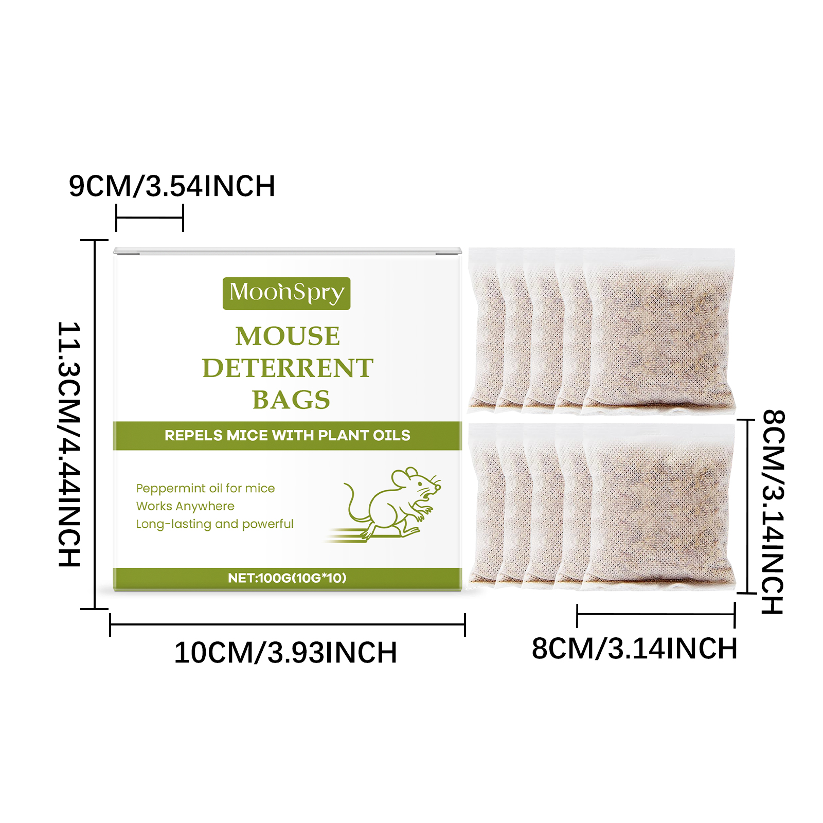 Mouse Repellent Pouch Peppermint Oil Household Rodent Repellent Plant Essential Oil Indoor Drive Rodent Animals