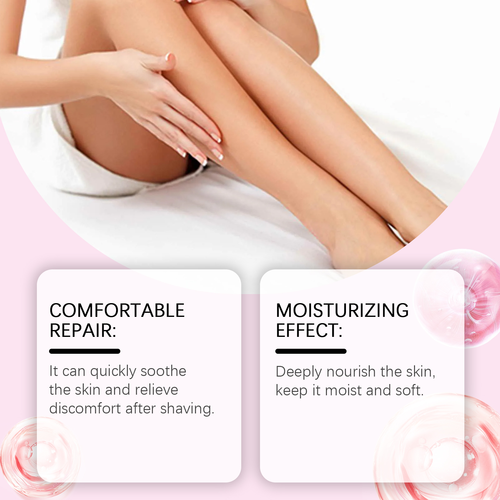 Strawberry Scent Hair After Shave Care Oil Soothe Skin Moisturize Nourish Smooth Daily Care Oil
