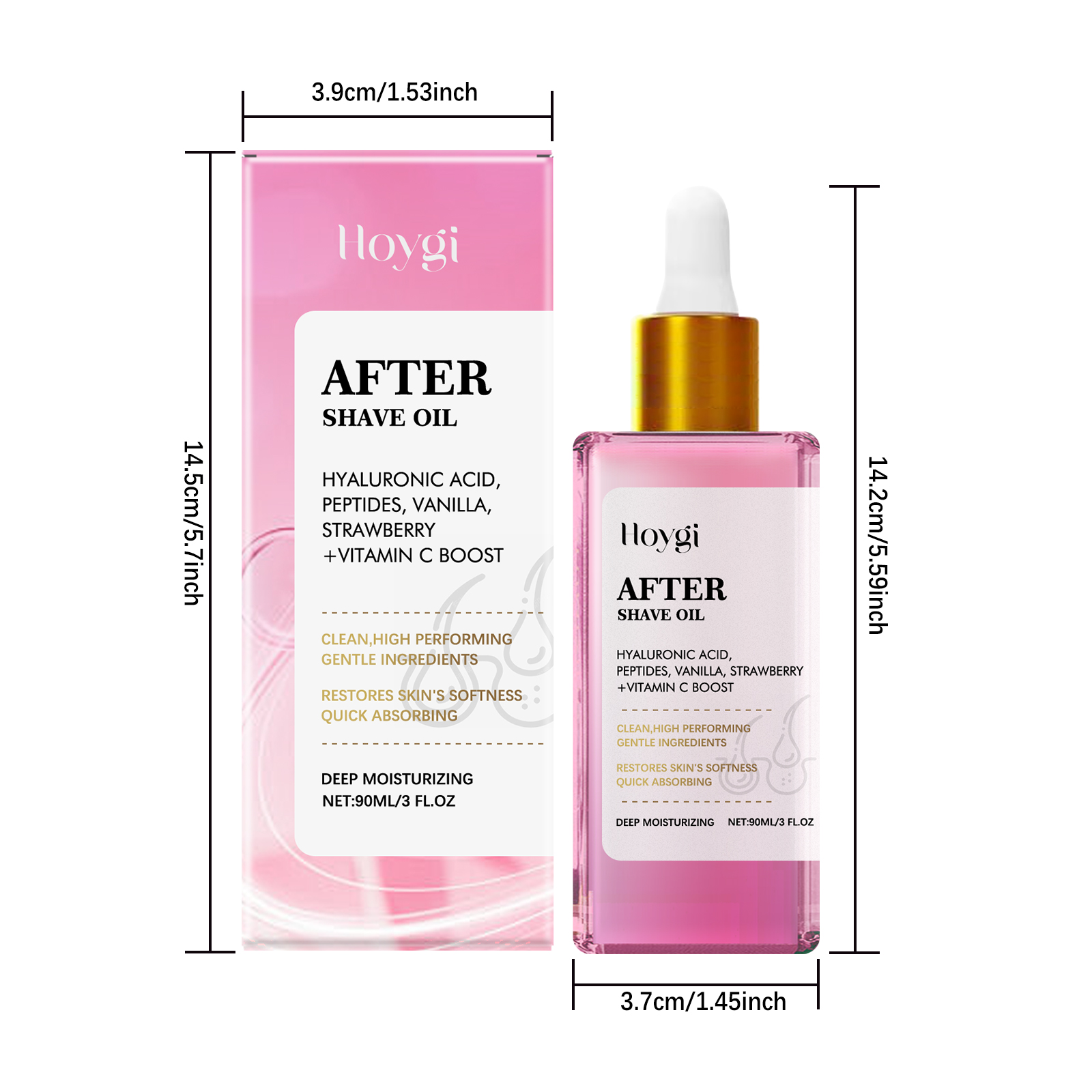 Strawberry Scent Hair After Shave Care Oil Soothe Skin Moisturize Nourish Smooth Daily Care Oil