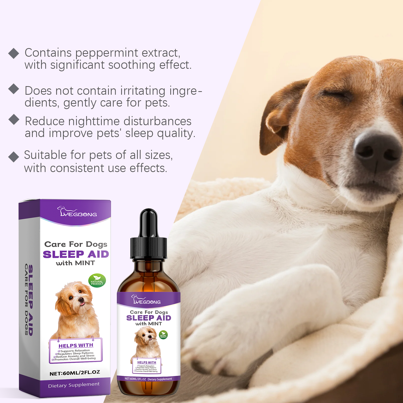 Dog Sleep Drops Care For Dog Night Sleep Pet Sleep Care Drop Supplement