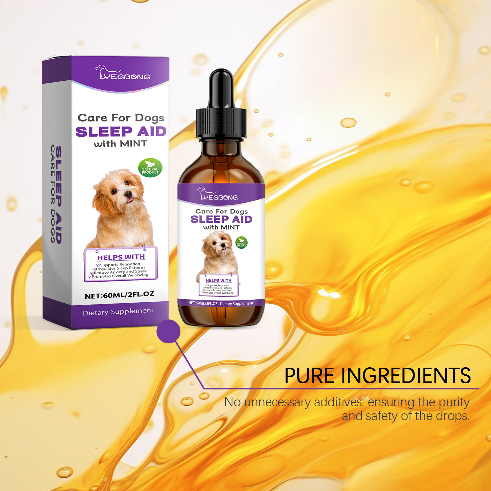 Dog Sleep Drops Care For Dog Night Sleep Pet Sleep Care Drop Supplement