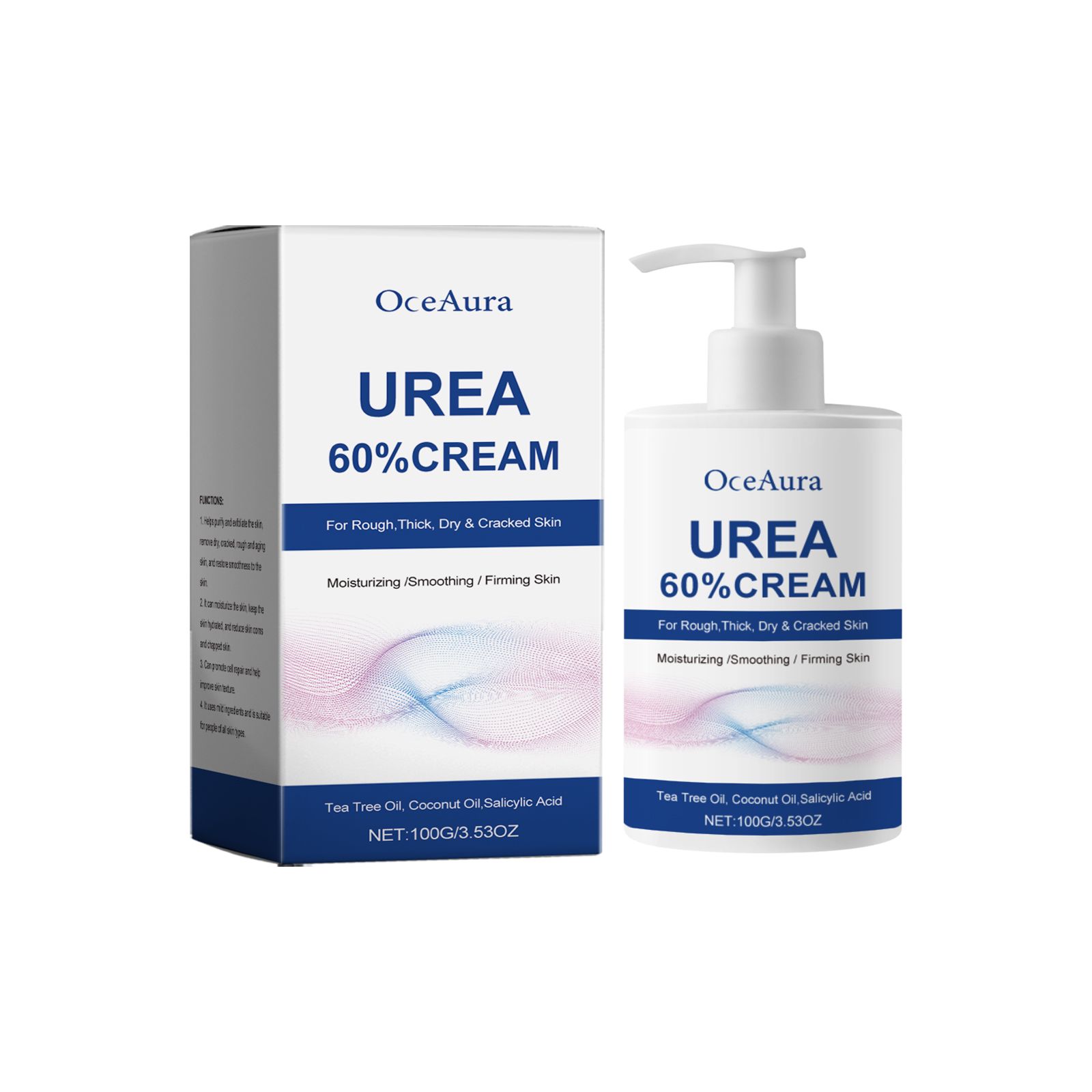 Urea Foot Cream With Coconut Oil And Salicylic Acid For Dry Skin And Daily Foot Care
