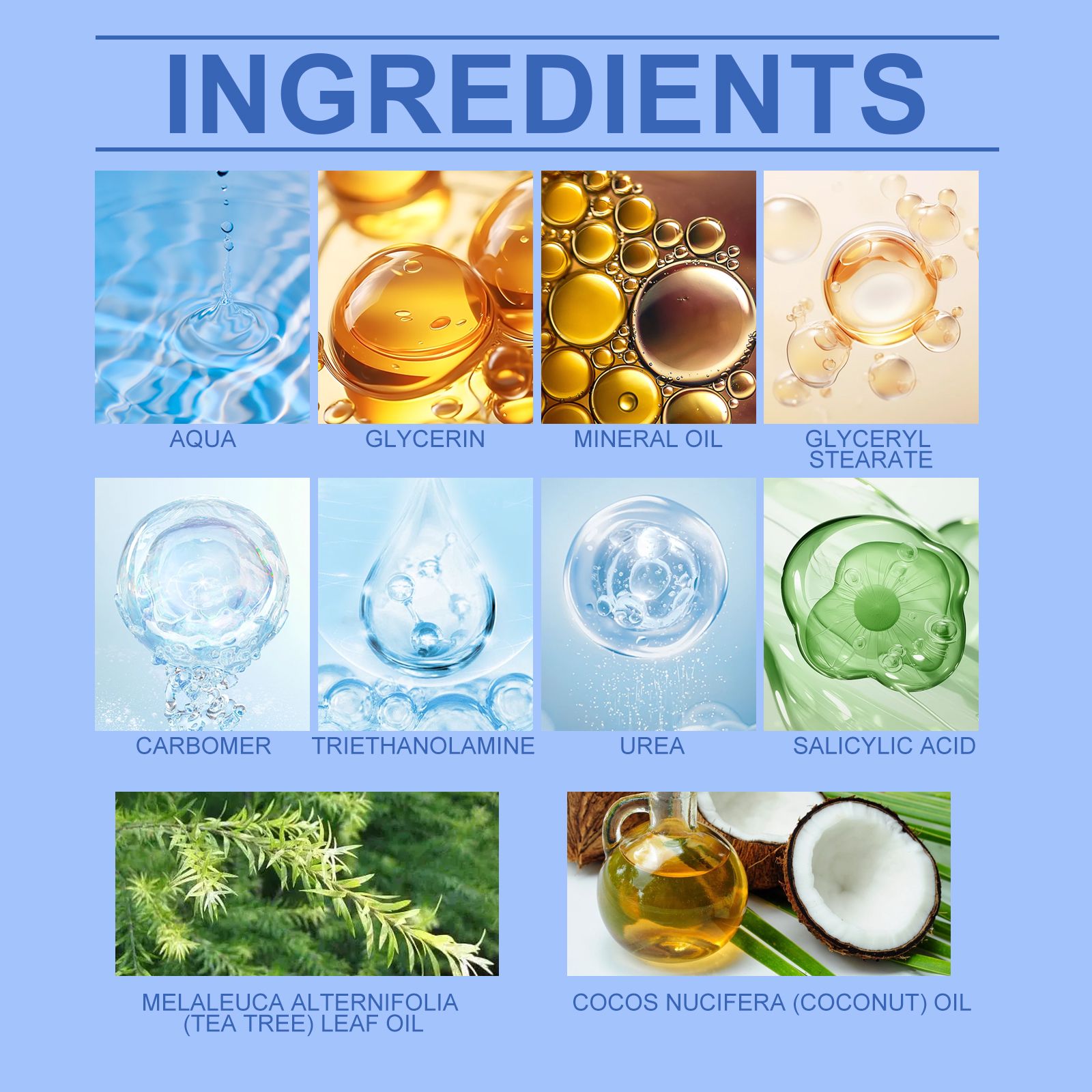 Urea Foot Cream With Coconut Oil And Salicylic Acid For Dry Skin And Daily Foot Care