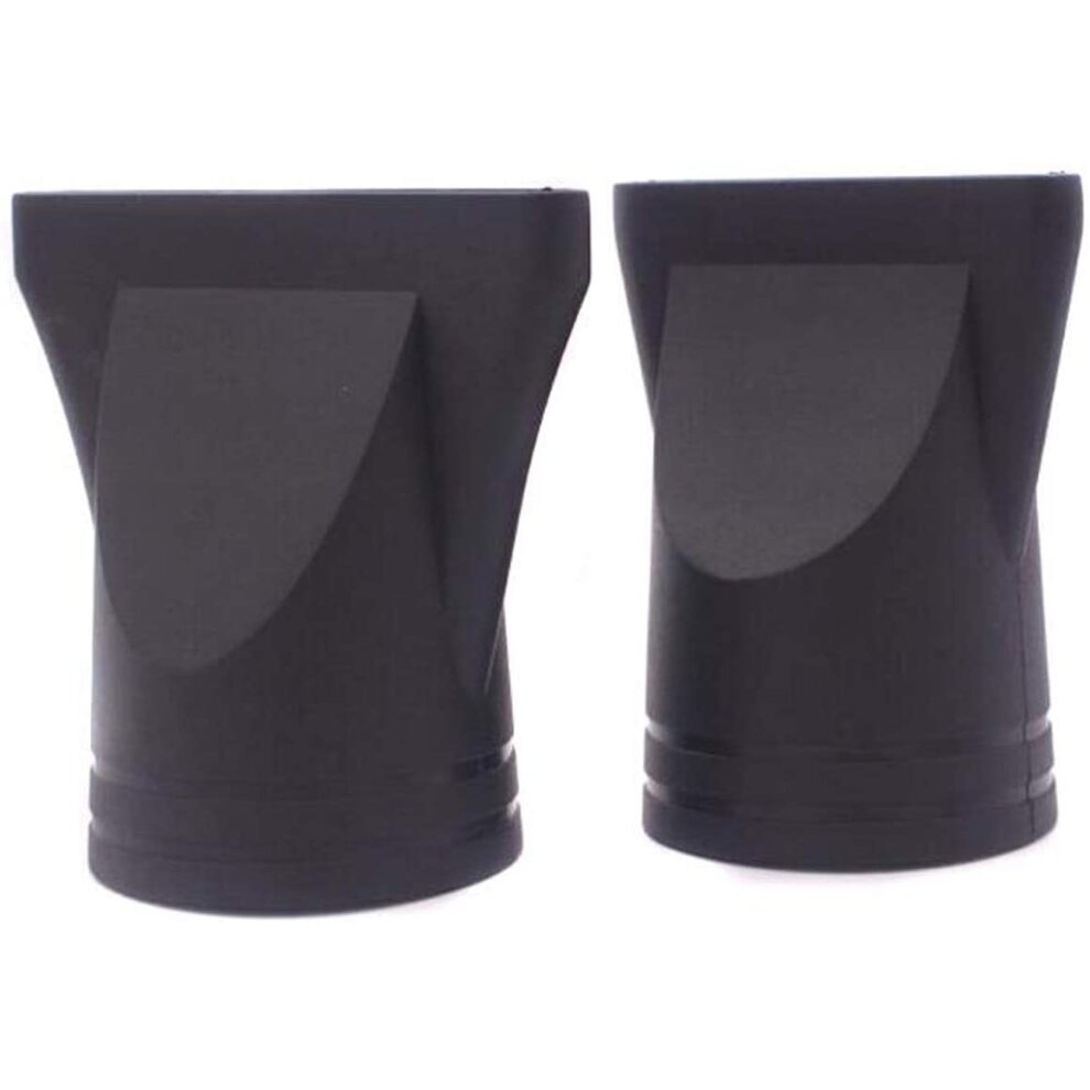 2PCS Black Plastic Hair Salon Special Hair Dryer Wind Mouth Accessories Set Wind Mouth N
