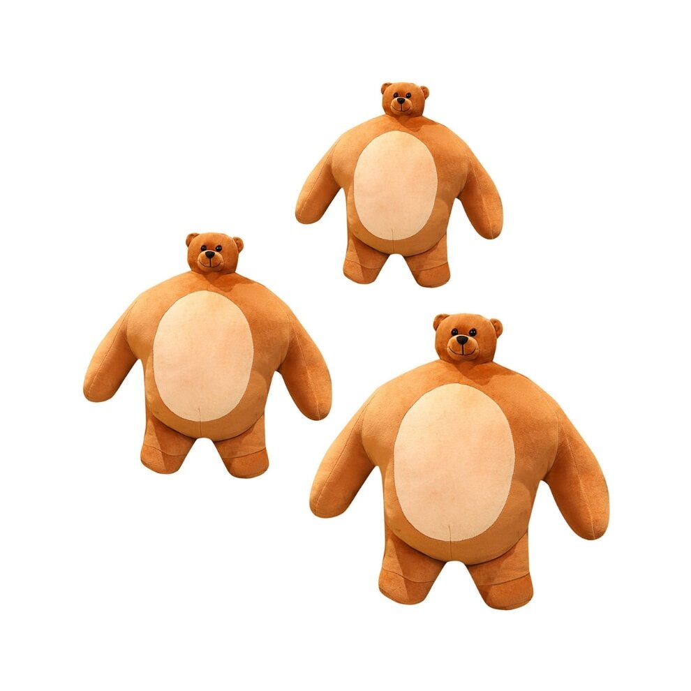 23cm Chubby Plushie Bear Soft Plush Pillow Doll Figurine Soft Toys Girl Boys Baby Accomp
