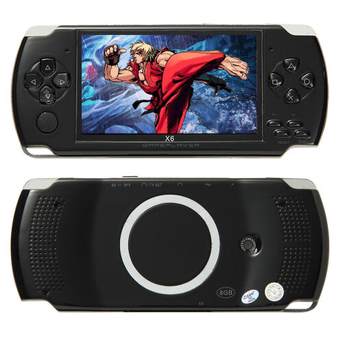 Video Game Console Handheld Game Machine Portable Game Player with 1000 Retro Classic Support Multiple Simulators X6 4.3 Inch LCD
