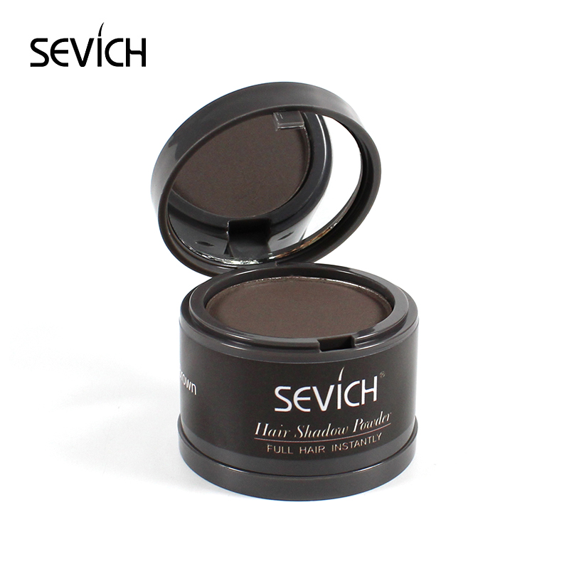 (Dark Brown) Sevich Hairline Powder Repair Hairline Shadow Makeup Hair Concealer Natural Cover Unisex Hair Loss Product