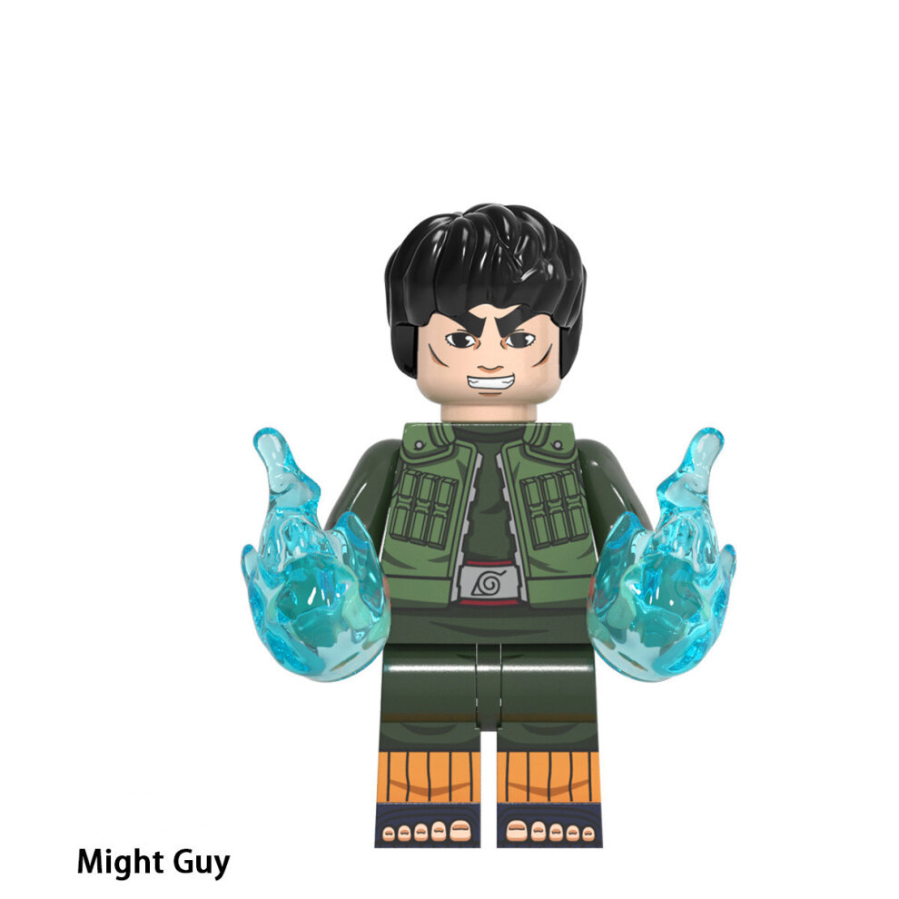 Anime Minifigures Building Blocks Toys Set with Weapons Cartoon Naruto Action Figures 8PCS Collectible Battle Building Kit Fit Lego for Boys Girls Birthday Christmas Gift
