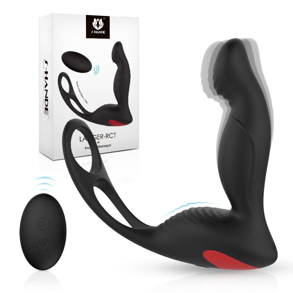 Sex Toys Vibrators Erotic Sexy Gadget Anal Plug Dual Penetration Cock Ring G Spot Vibrator for Prostate Play Couple and Men Women Pleasure Scrotum Edging Teasing Stimulation with Remote Control