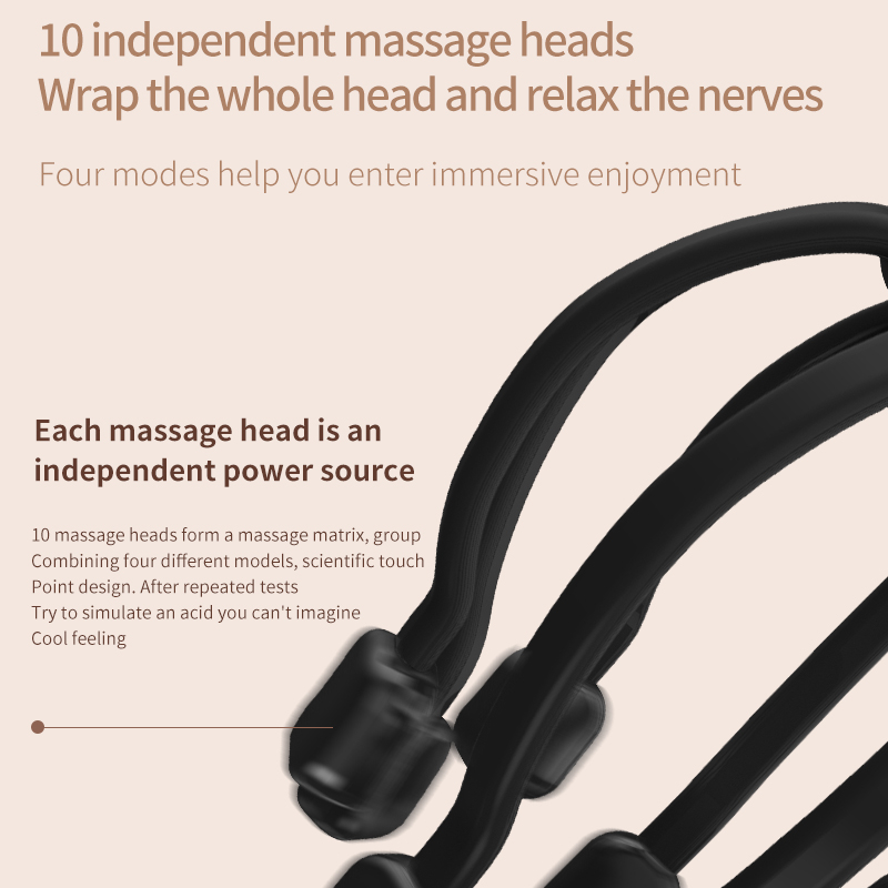 Electric Head Massager Octopus Scalp Massage Instrument With Bluetooth Music Vibration