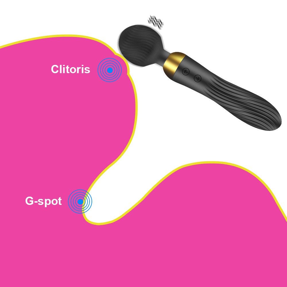 Dildo Vibrator AV Magic Wand G-Spot Massager Sex Toys Masturbator Erotic Stimulator 18 Speeds Powerful for Women Adults Couples Lesbian Clitoris Stimulate