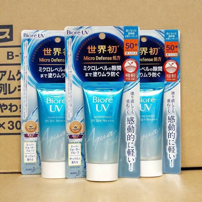 Biore Kao UV Sunscreen Aqua Rich Watery Essence SPF50+ PA++++