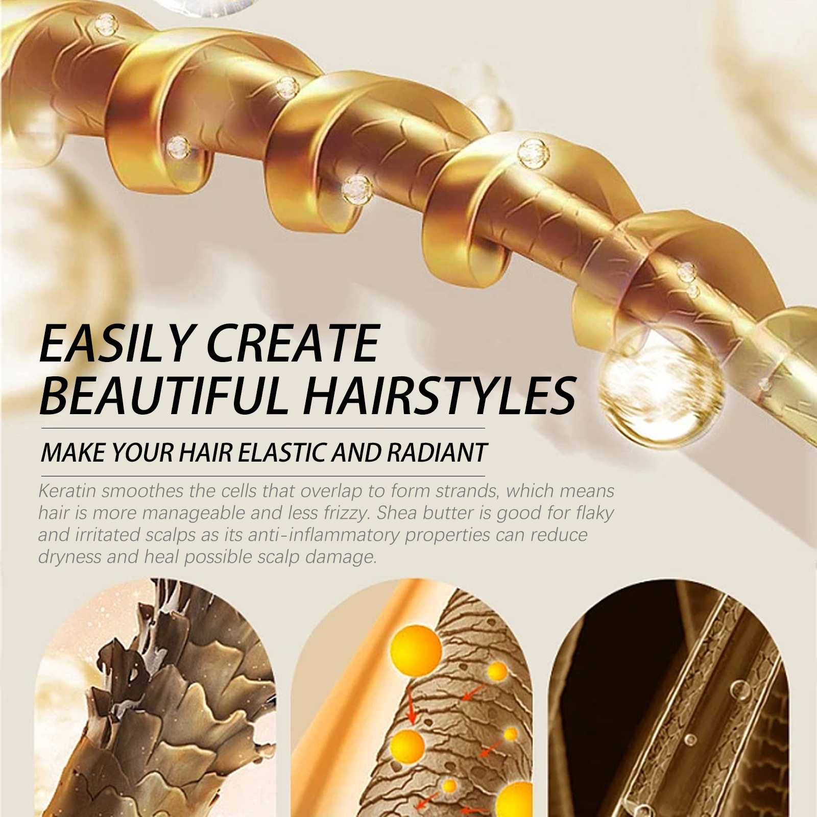 Hair Mask Smoothing Conditioner Mask Hydrating Deep Conditioning Improves Hair Dryness Nourishes Deep Repairs Dry and Smooth Hair Protects Hair 50ml