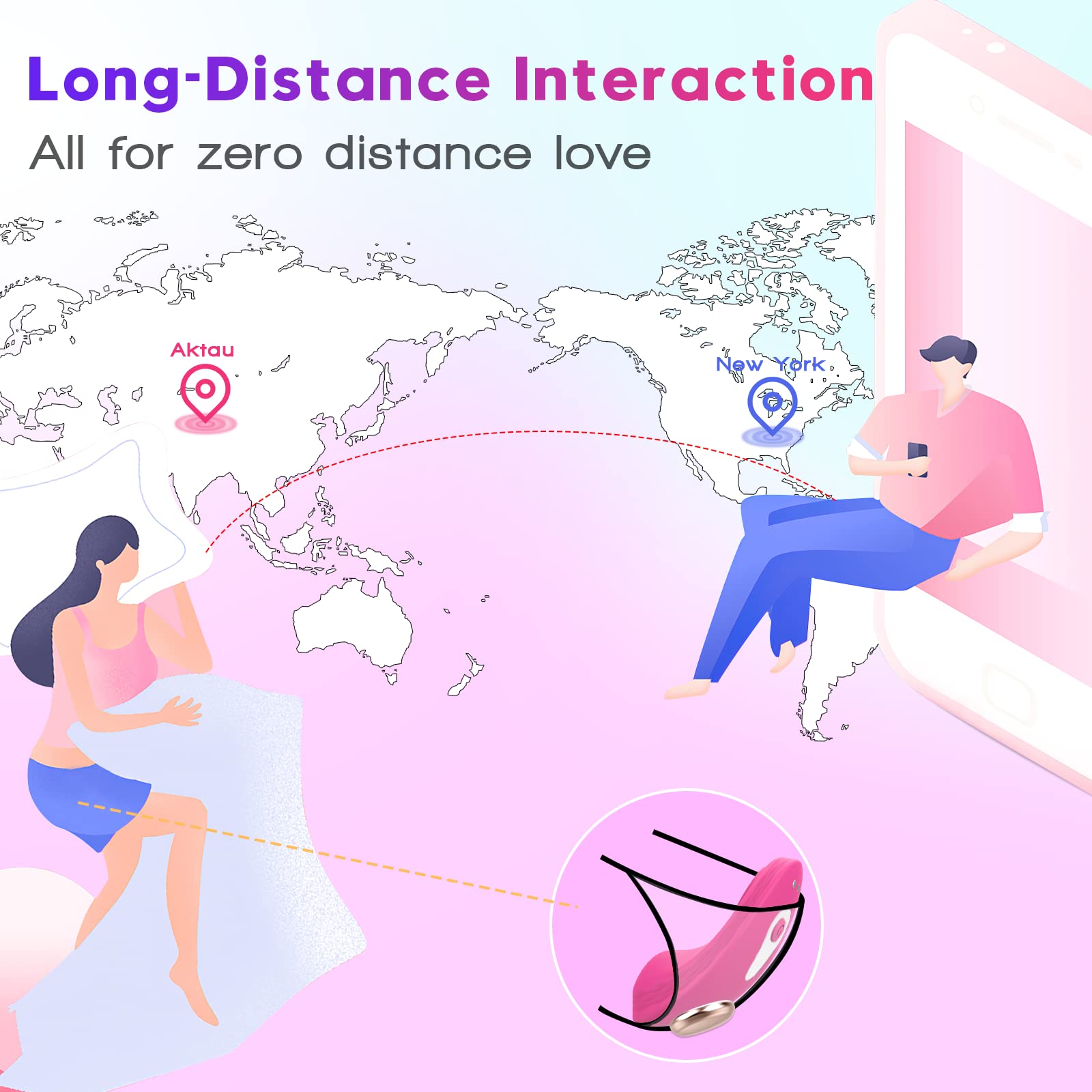 Wearable Vibrator Adult sex Toy for Women Clitoris Vaginal G-Spot Stimulator Magnetic Clip Vibrators with App