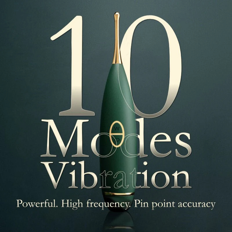 (Green) Orgasm Pen with Sucking Function Sucking Vibration Point Tidal Pen Multi Head Set Female Masturbation Massager Sex Toys G Spot Wand Vibrator