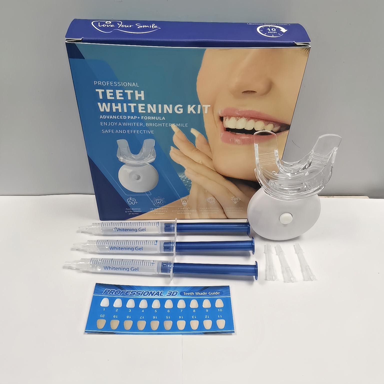 Teeth Whitening Kit Pap Teeth Whitener for Sensitive Teeth Professional Tooth Whitening Kit Dental Tools with Mouth Tray Teeth Whitening Gels