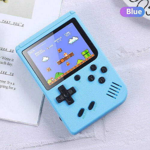 (Blue) Handheld Game Players Portable Retro Video Console