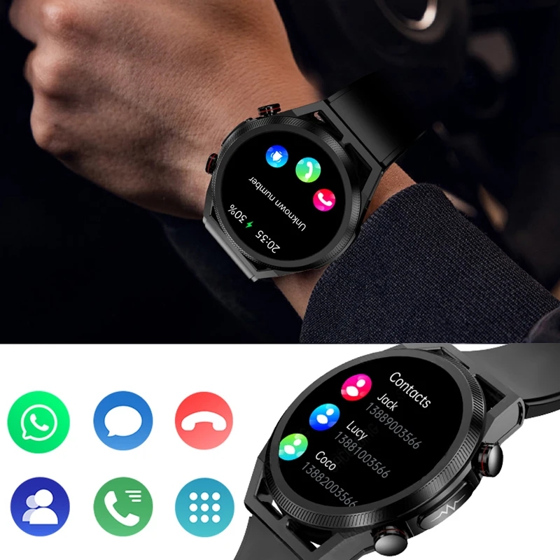 Bluetooth Call SmartWatch Men Health Heart Rate Blood Pressure Fitness Sports Watches Man Sports Waterproof Smartwatch