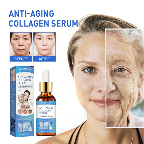 Anti-Aging Collagen Serum Wrinkle Remover Facial Brighten Fade Fine Lines Whitening Cream Skin Care
