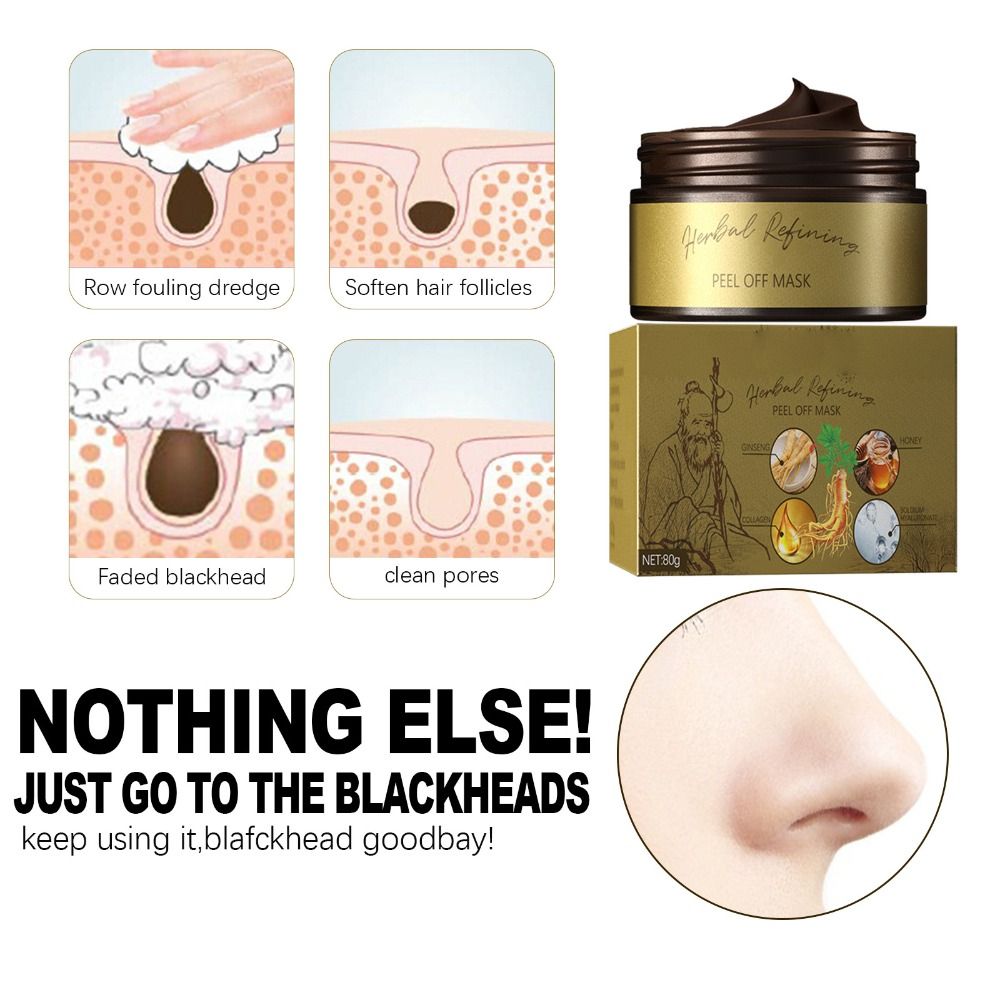 (1 PC) Peel-Off Facial Mask Shrinks Pores Deep Cleansing Mask Blackhead Remover Cleansing Blackhead Remover Masks Rehydration Moisturize Hydrate