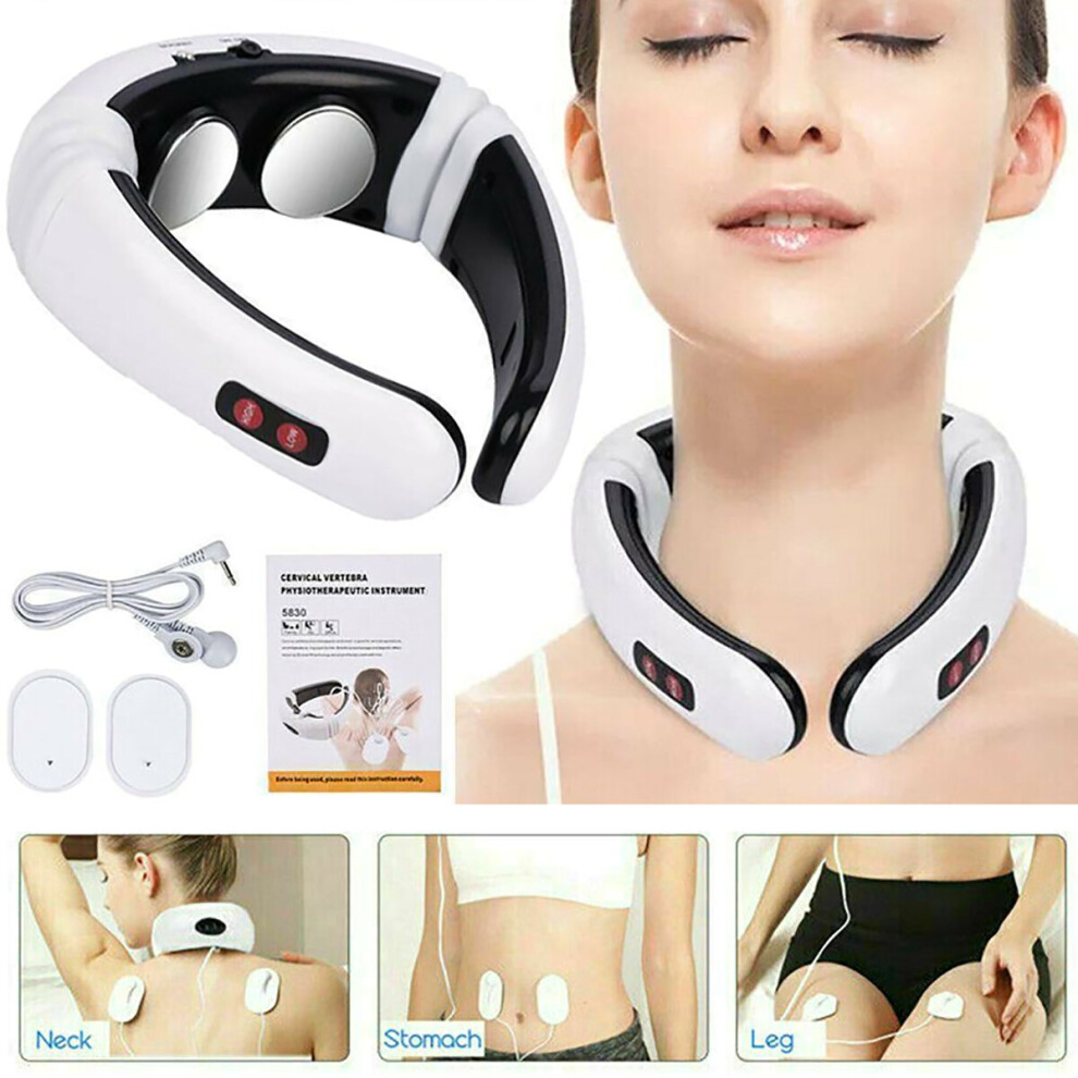 Electric Cervical Neck Massager Body Shoulder Relax Massage Relieve Pain
