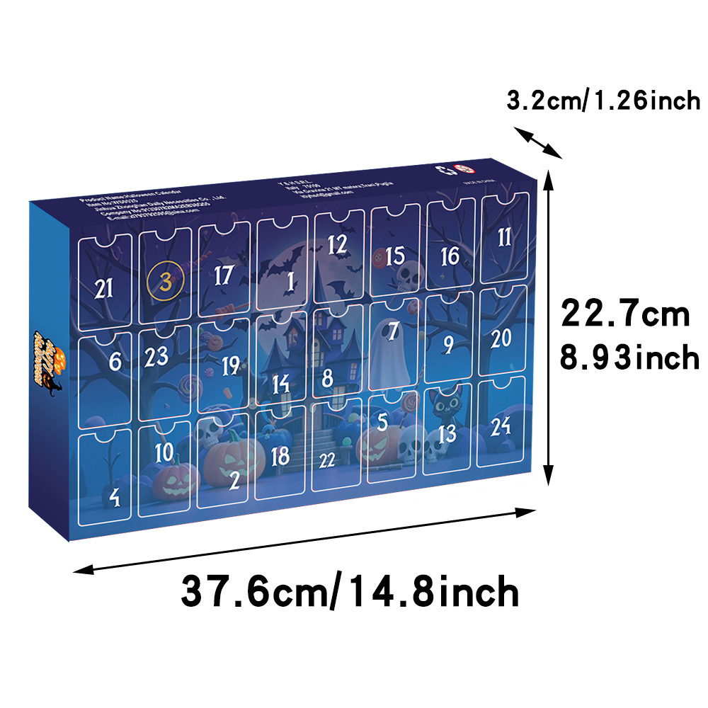 Halloween Advent Calendars 24 Days Countdown Calendars Surprise Blind Box Gift for Kids The Avengers Figures Toys Superhero Minifigure