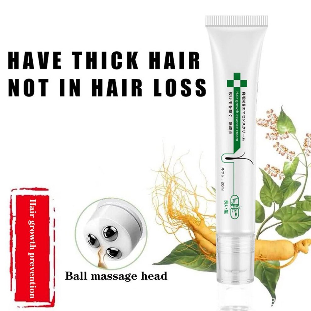 Hair Line Growth Serum Derma Scalp Triple Roll Hair Anti Products Hair Essence Massager Regrow Loss Hair Fast 20ML