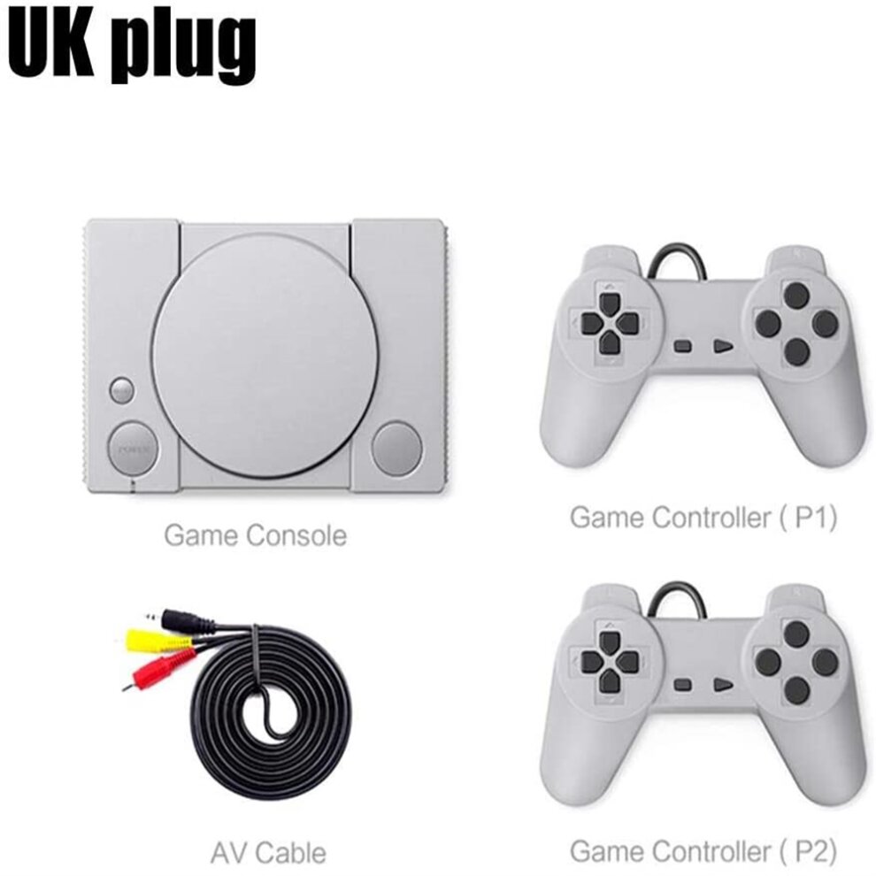Classic Game Console PS1 Mini Retro Double Battle Game Gamepad Video Game Machine with 620 Classic Games Entertainment System for Home Games Lovers