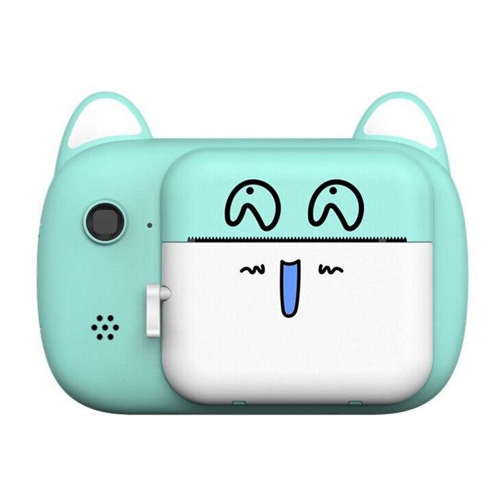 (Blue) Kids Camera Children Digital Camera Child Camera 12MP 32G Memory card Toddler Video Recorder Birthday Gift for Children with Photo Paper Sets