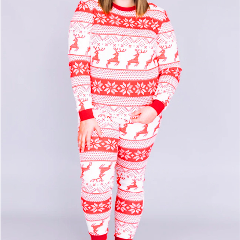 (Baby 3M) 2023 Family Matching Clothes Christmas Pajamas Set Mother Father Kids Son Matching Outfits Baby Girl Rompers Sleepwear Pyjamas XMAS PJS Suit