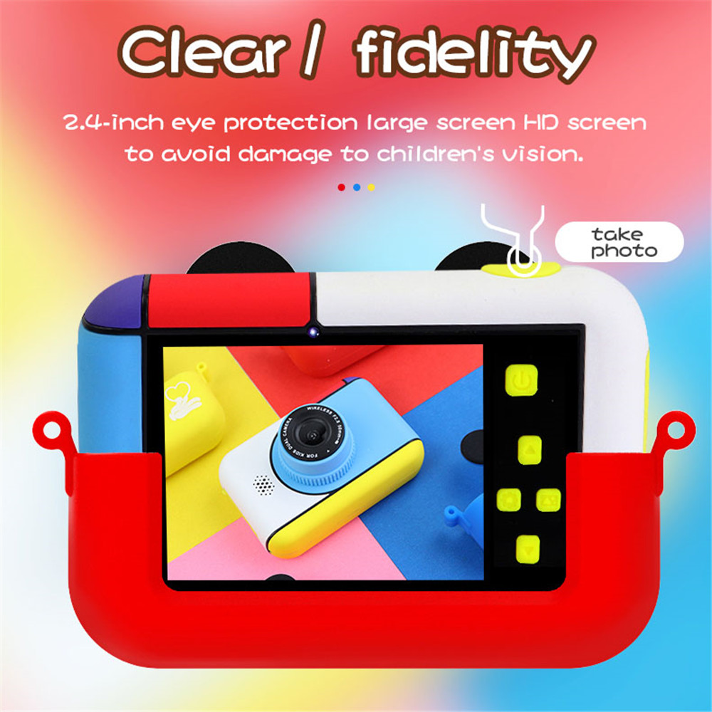 (Yellow) Digital Camera Kids Mini Rechargeable Toy Children Camera Toy Video Camera Camcorder Recorder with 32GB Card Birthday Christmas New Year Gift for Age 3 4 5 6 7 8 9 Year Old Toddler Girls Boys