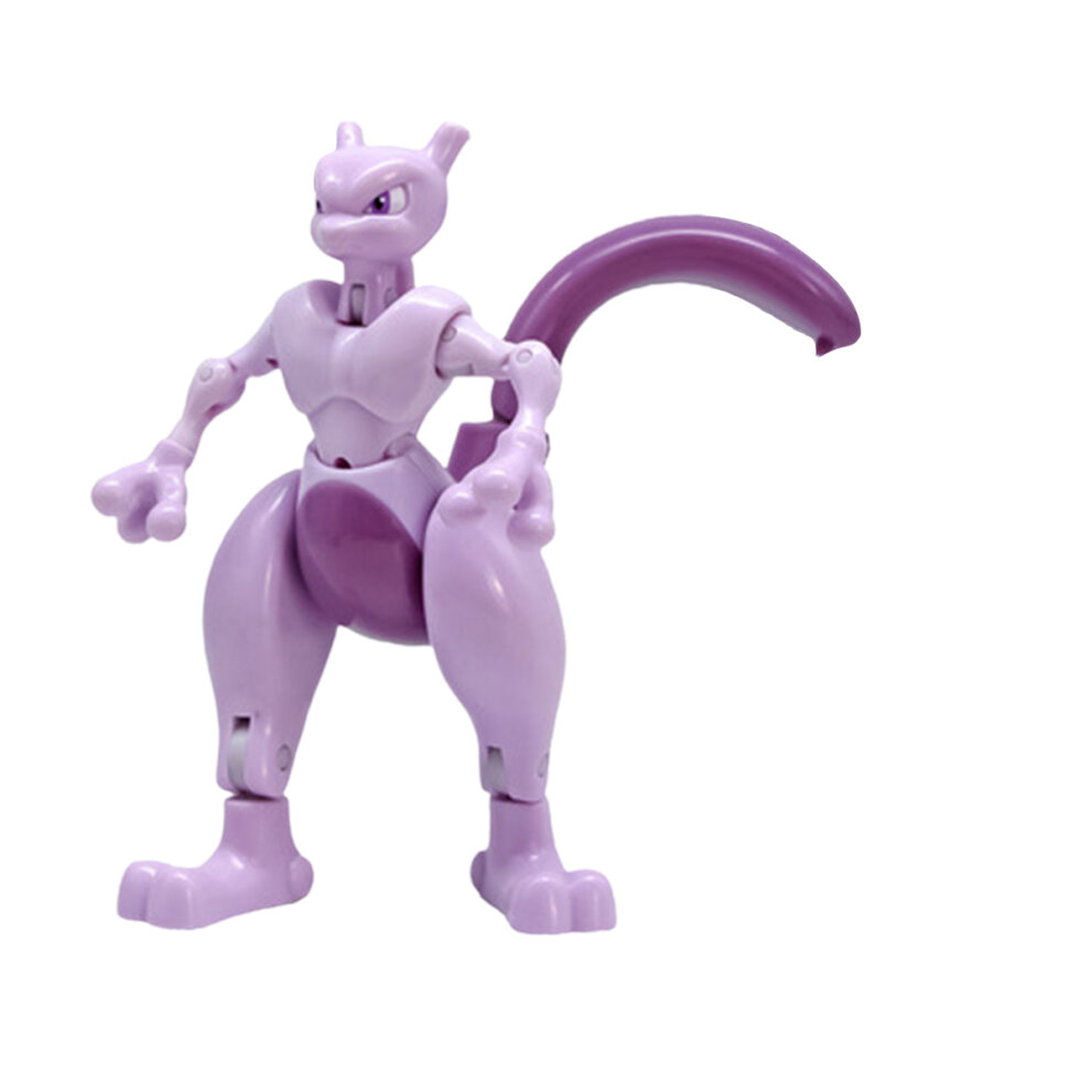 Pokemon Ball Mewtwo Deformable Ball Toy with Action Figures Anime Elf Model Boxed Children Fun Toy Game Gift For Kids Birthday