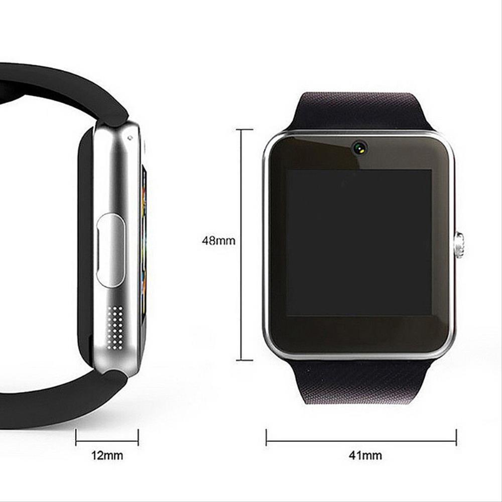 Bluetooth Smart Watch Camera For Android iOS GSM GPRS SIM TF Card Black