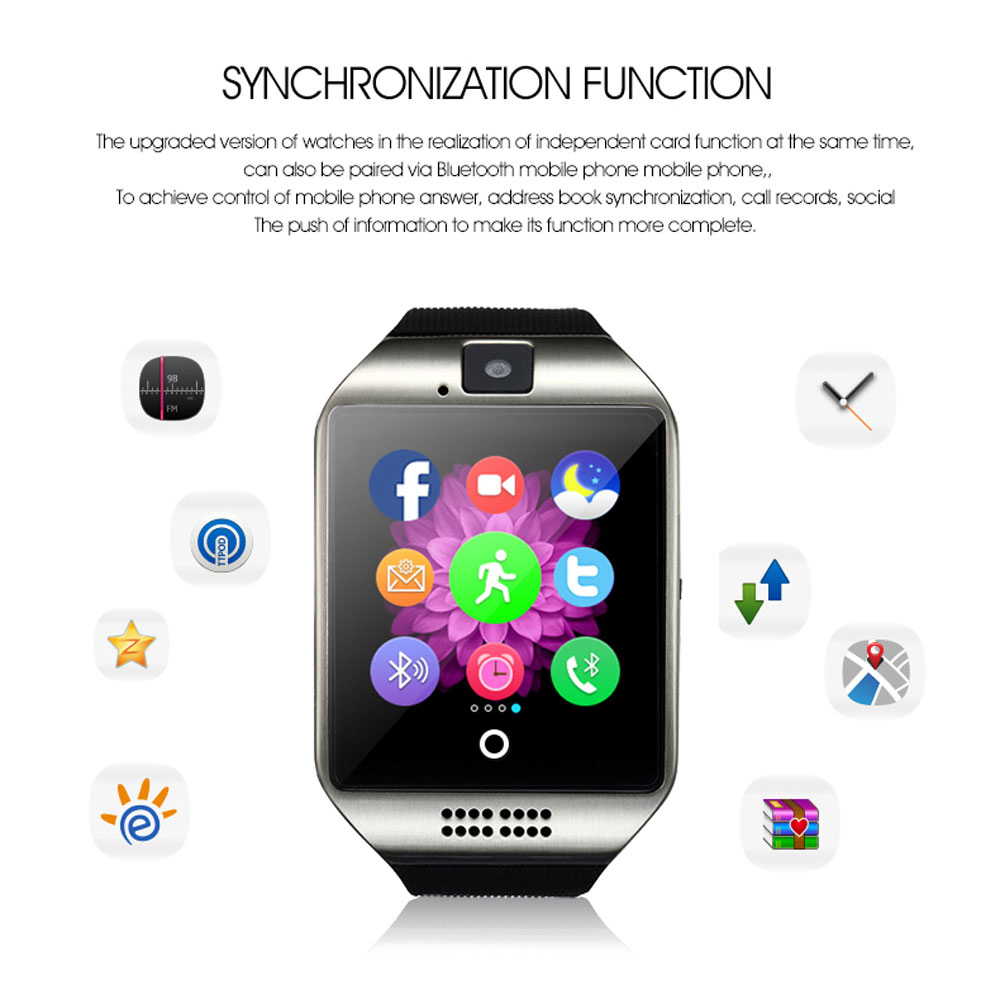 Monitor Watch Waterproof Camera All Touch Screen Motion SIM TF Smart Watch Fitness Tracker